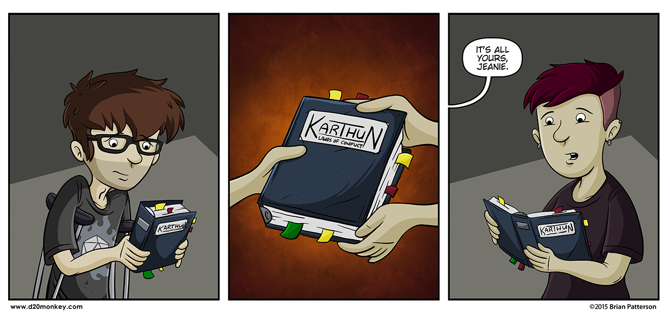 Sam's binder is based on my original Karthun setting binder.